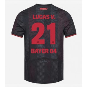 Billiga Bayer Leverkusen Lucas Vazquez #21 Hemmatröja 2025-26 Kortärmad
